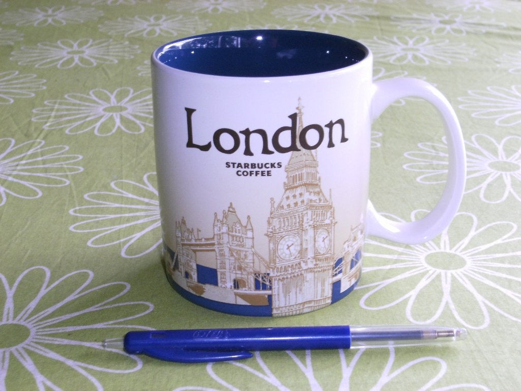 Starbucks mok Londen 473 ml - helemaal gaaf - 2014, Verzamelen, Ophalen of Verzenden, Zo goed als nieuw