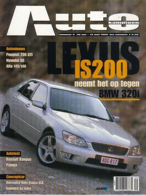 Autokampioen 9 1999: Lexus IS200 - BMW 320i - Peugeot 206GTI, Ophalen of Verzenden, Gelezen, Algemeen