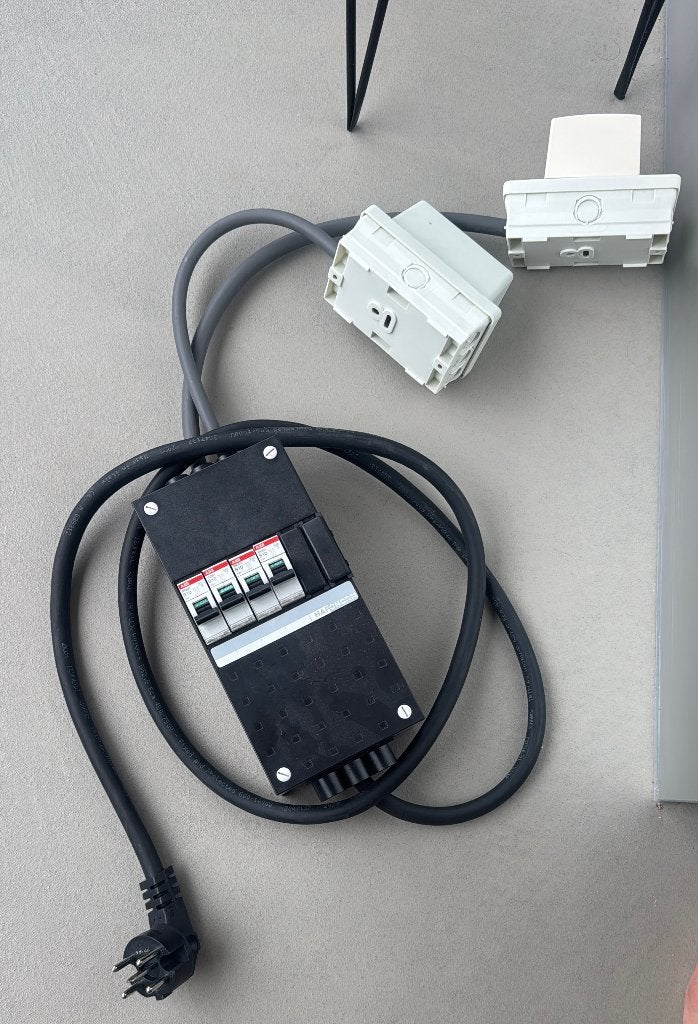 ABB groepenkast 6 modules met Perilex en 4x B10, Ophalen, Zo goed als nieuw, ABB, Groepenkast
