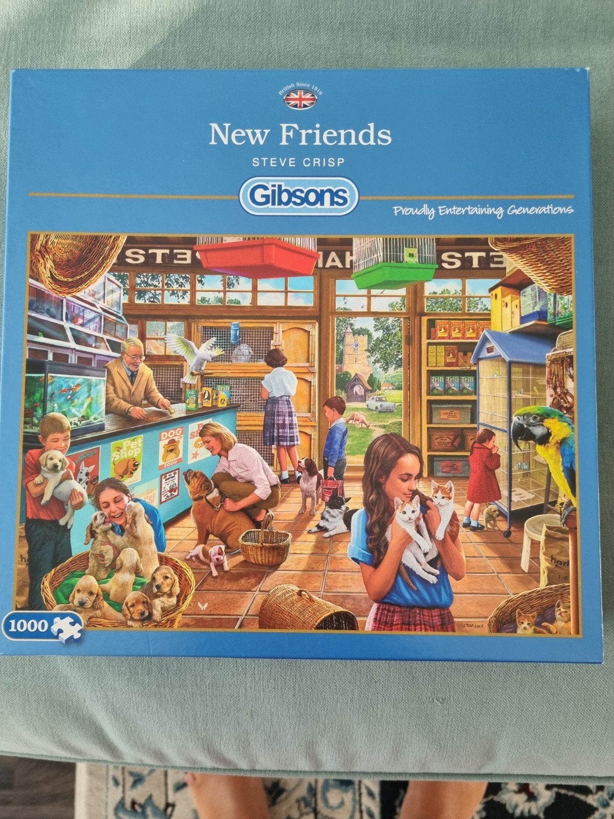 gibbons puzzel, 1000 stukjes compleet, Hobby en Vrije tijd, Denksport en Puzzels, Ophalen, 500 t/m 1500 stukjes, Zo goed als nieuw