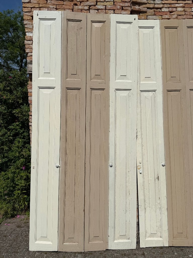 5 sets antieke prachtige raamluiken 263x118cm per set., Ophalen