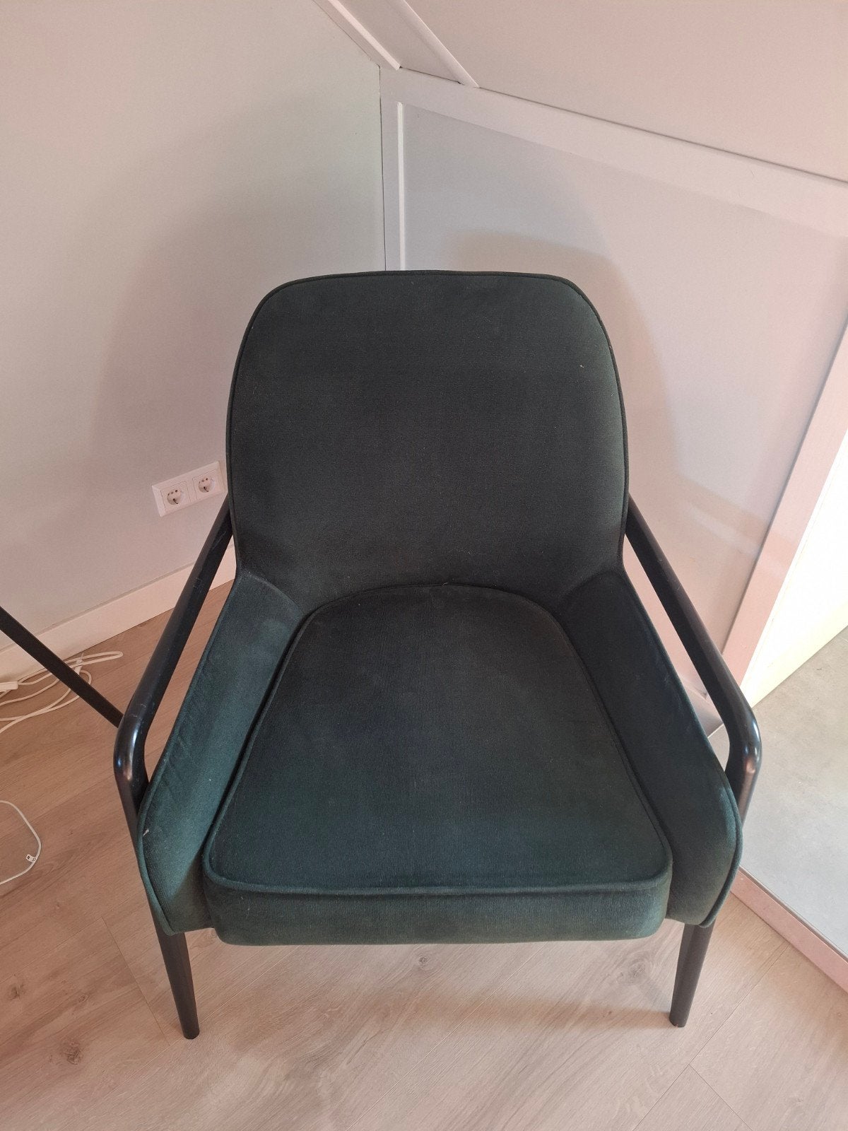 Donker groene stoel, Ophalen, Gebruikt, Overige kleuren, Eén