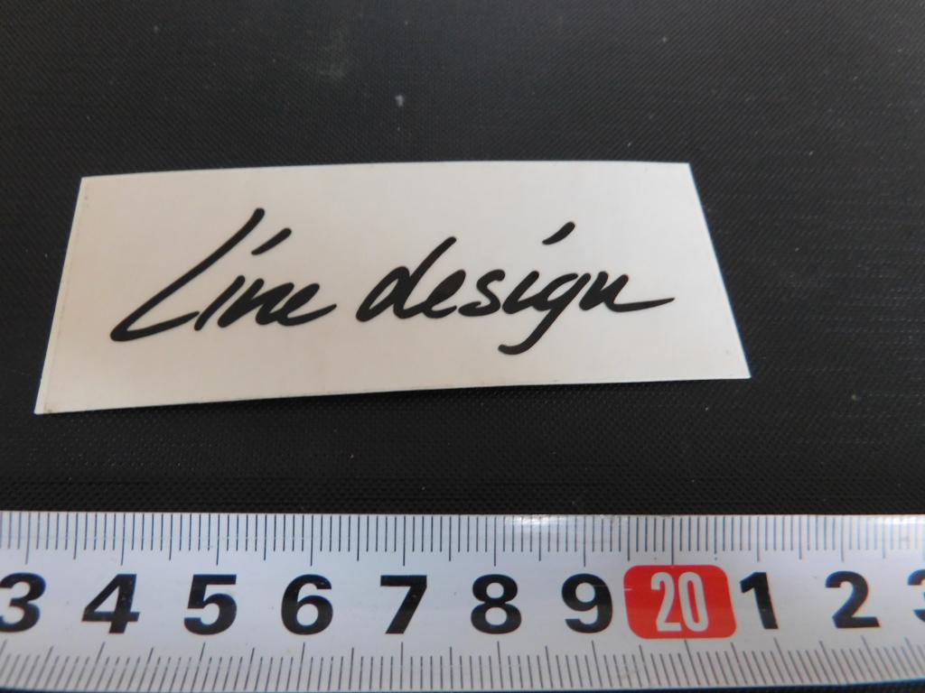 sticker transparant logo LINE DESIGN, Ophalen, Zo goed als nieuw