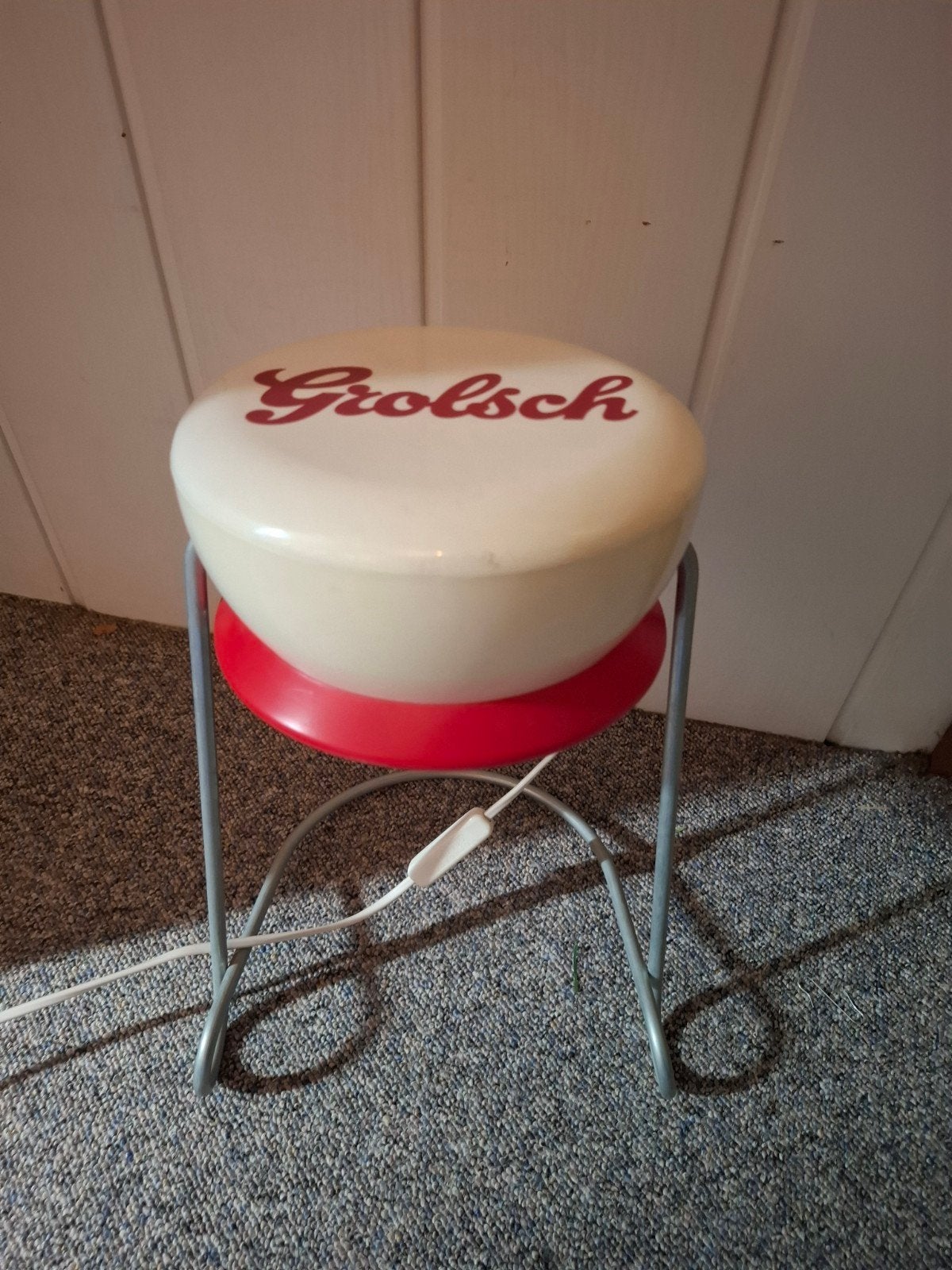 Lamp Grolsch, Ophalen of Verzenden, Reclamebord, Plaat of Schild, Grolsch