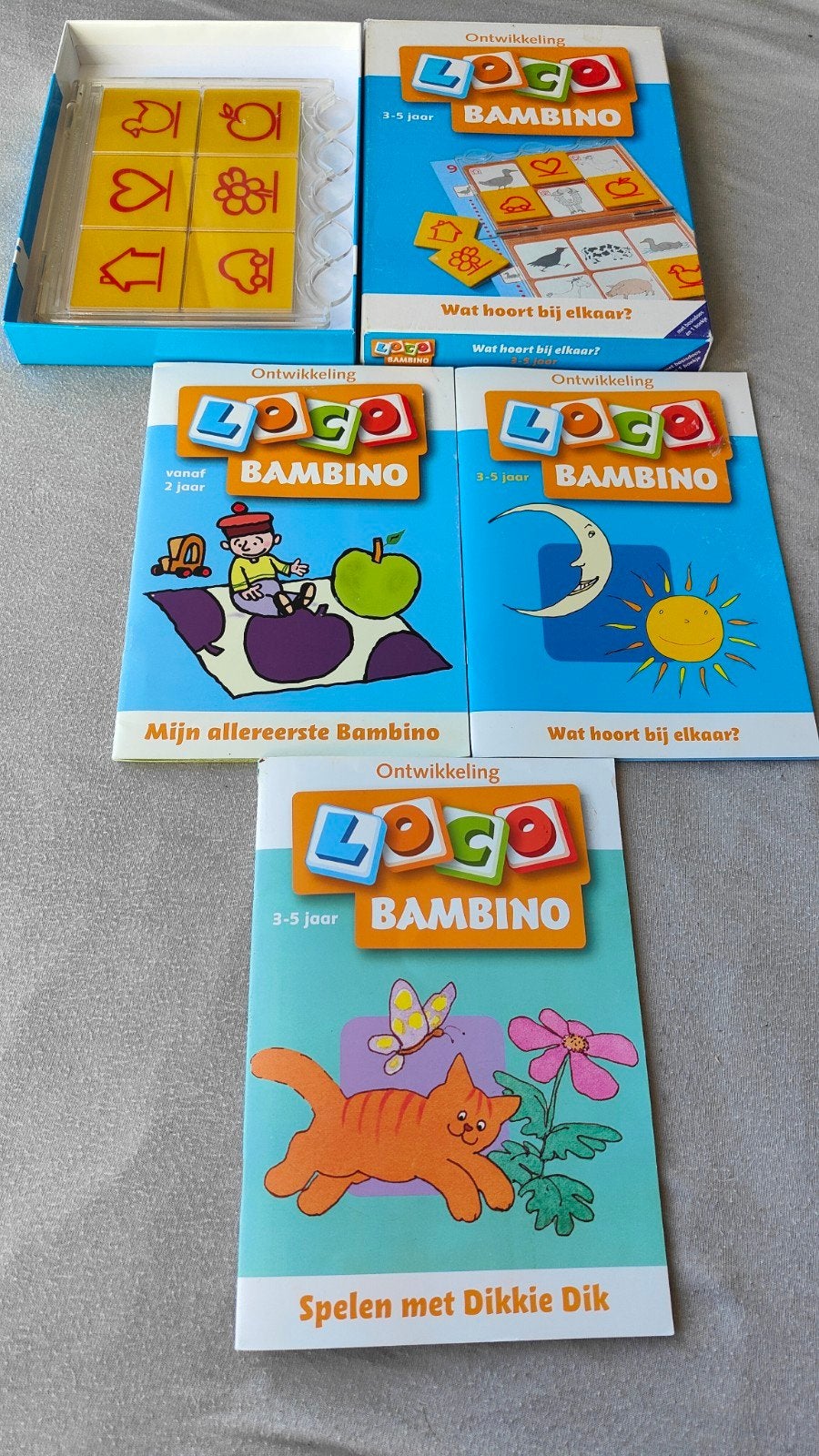 Loco Bambino set met 4 boekjes - Educatief spel, Ophalen of Verzenden, Zo goed als nieuw, Puzzelen