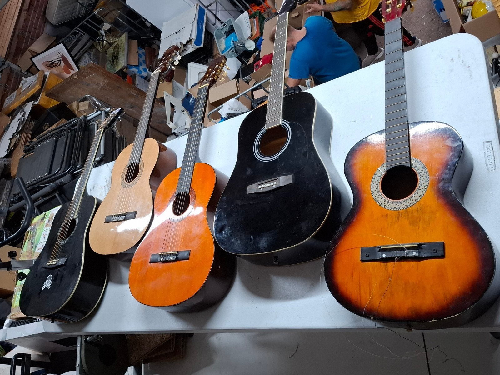 Diverse akoestische gitaren - Gebruikt, Ophalen, Klassieke of Spaanse gitaar, Gebruikt, Onbekend