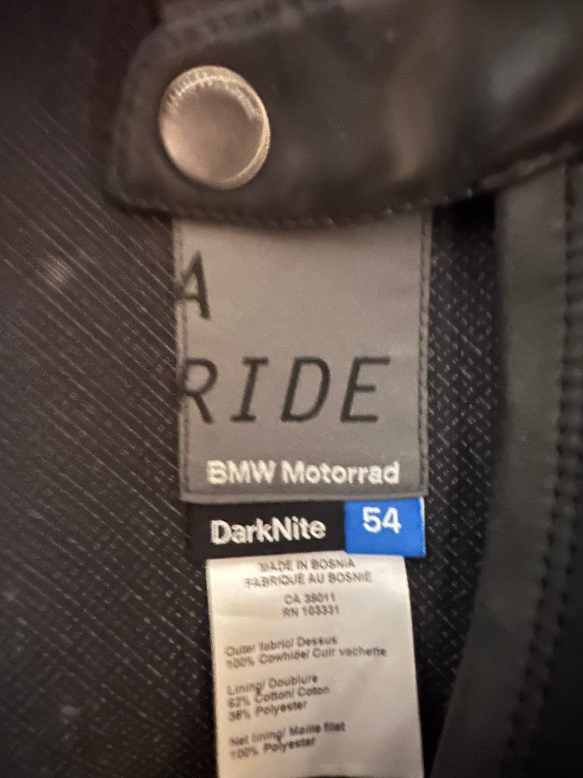 BMW Motorpak Darknite mt. 54, Motoren, Kleding | Motorkleding, Ophalen, Tweedehands, Combipak