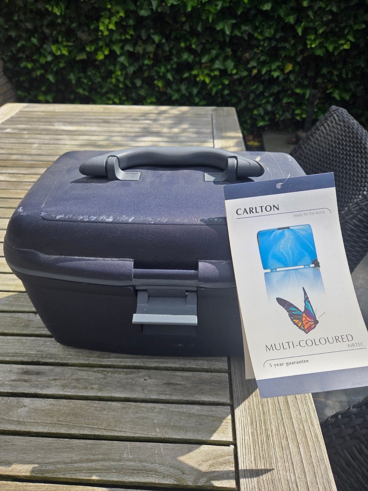 Nieuwe Carlton Beauty Case Hardcover - Ongebruikt, Ophalen, Zo goed als nieuw, Blauw, Hardcase