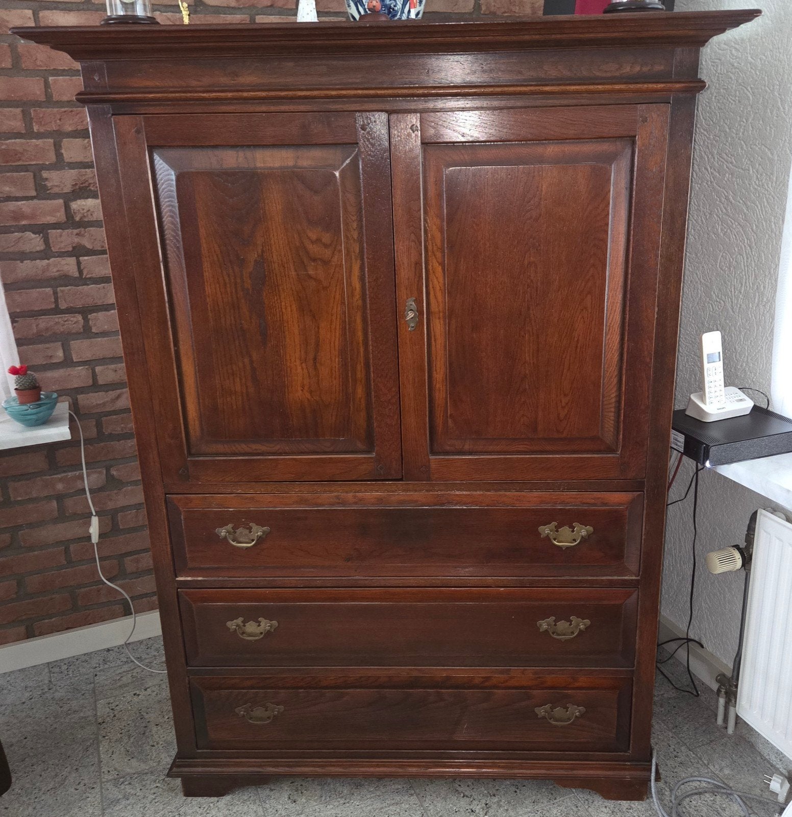 TV-kast / Meubel met Lades - Massief Hout, Ophalen