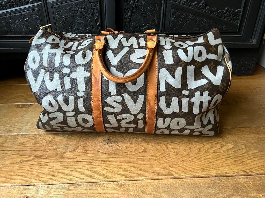 Louis Vuitton Graffiti Keepall 50 Reistas, Sieraden, Tassen en Uiterlijk, Tassen | Reistassen en Weekendtassen, Ophalen of Verzenden