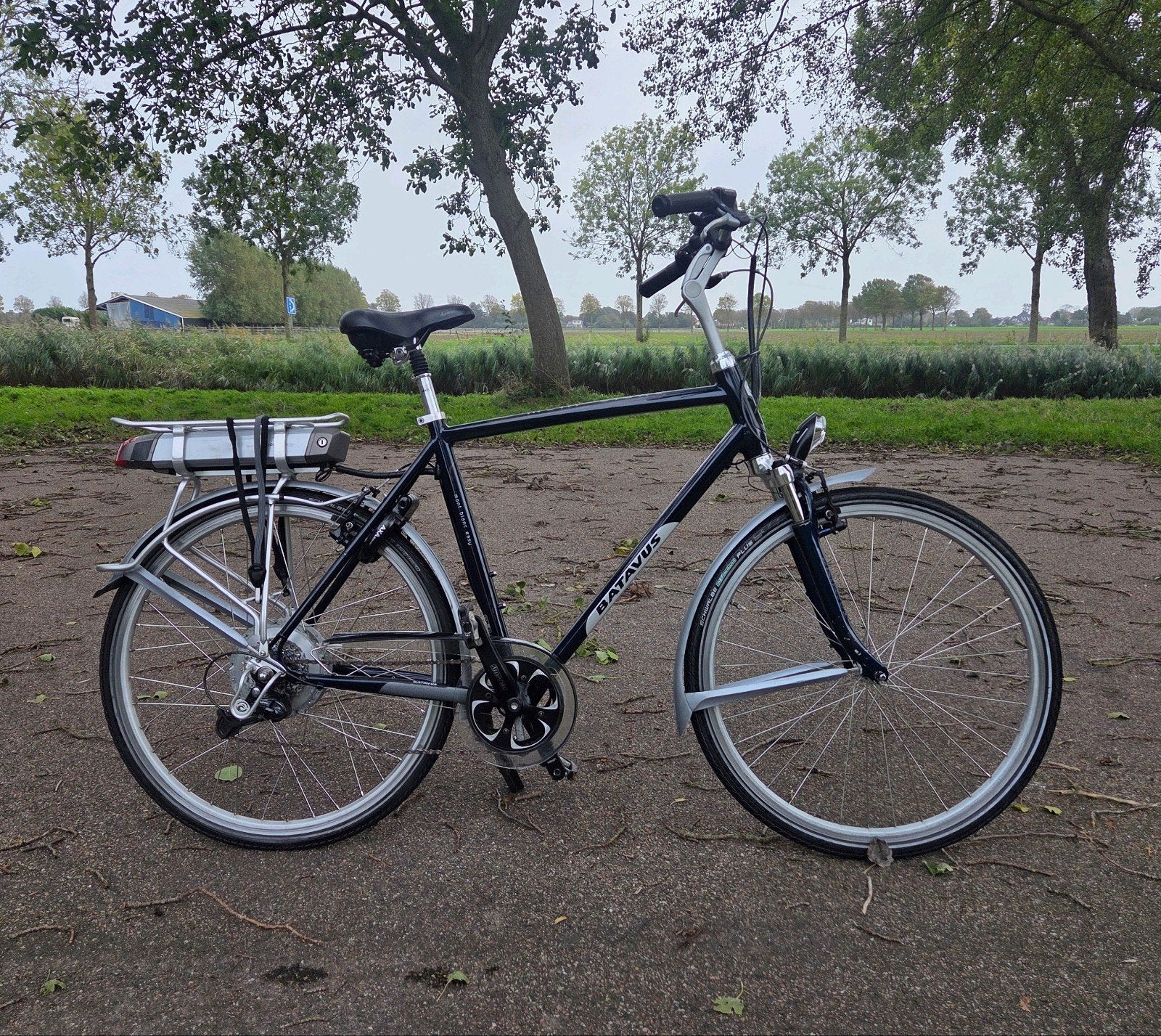 elektrische fiets / herenfiets Batavus mont blanc, Ophalen, Batavus, Zo goed als nieuw, 59 cm of meer
