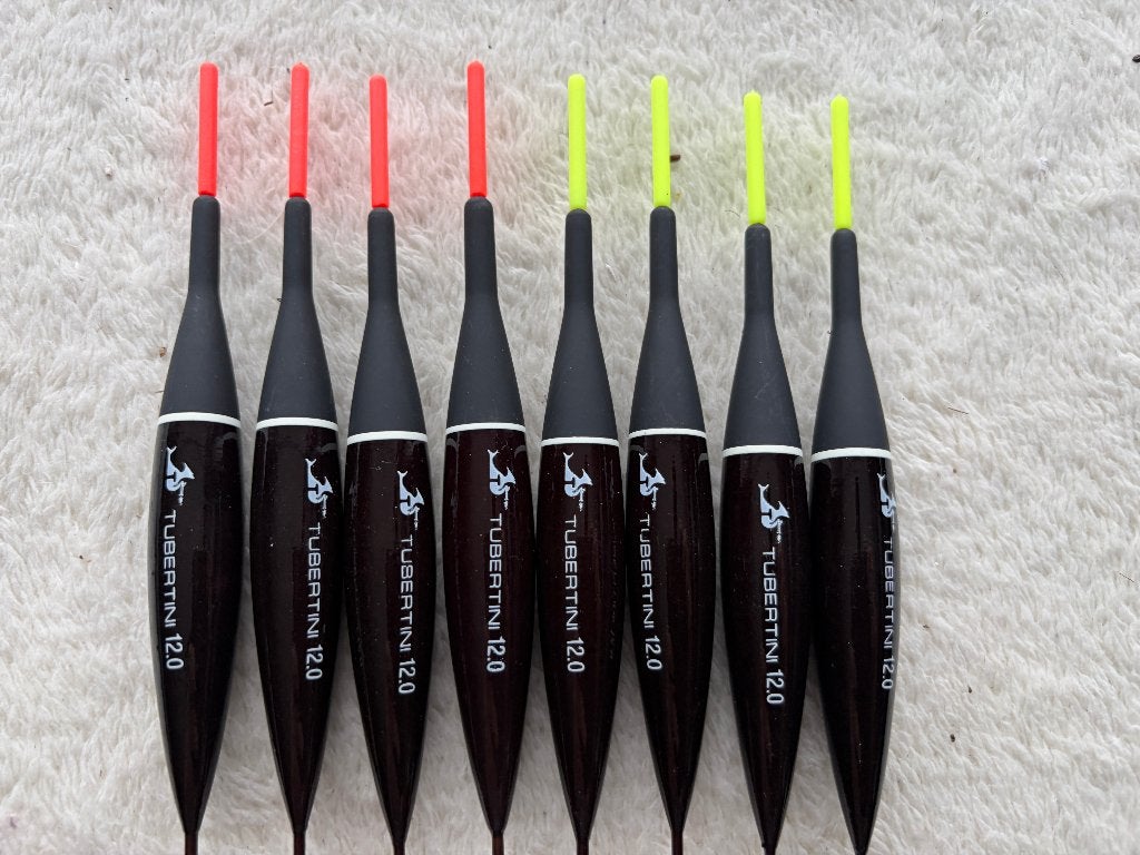 adv 153 / NIEUW set 8 dobbers TUBERTINI, Ophalen of Verzenden, Nieuw, Dobber of Lood