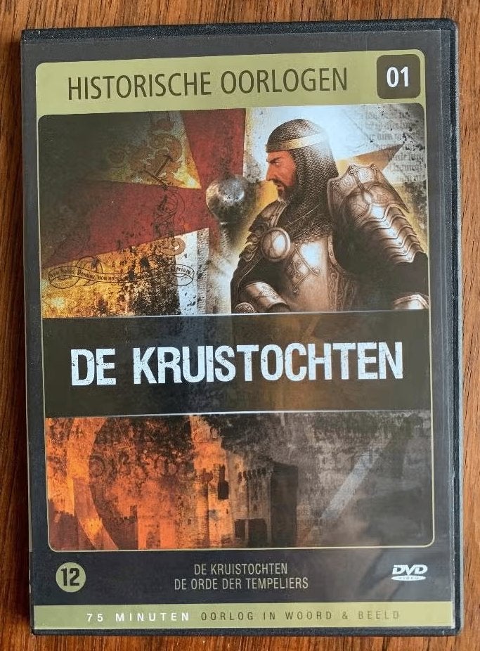 DVD Kruistochten; Historische Oorlogen 01; Orde Tempeliers, Vanaf 12 jaar, Ophalen of Verzenden, Zo goed als nieuw, Oorlog of Misdaad