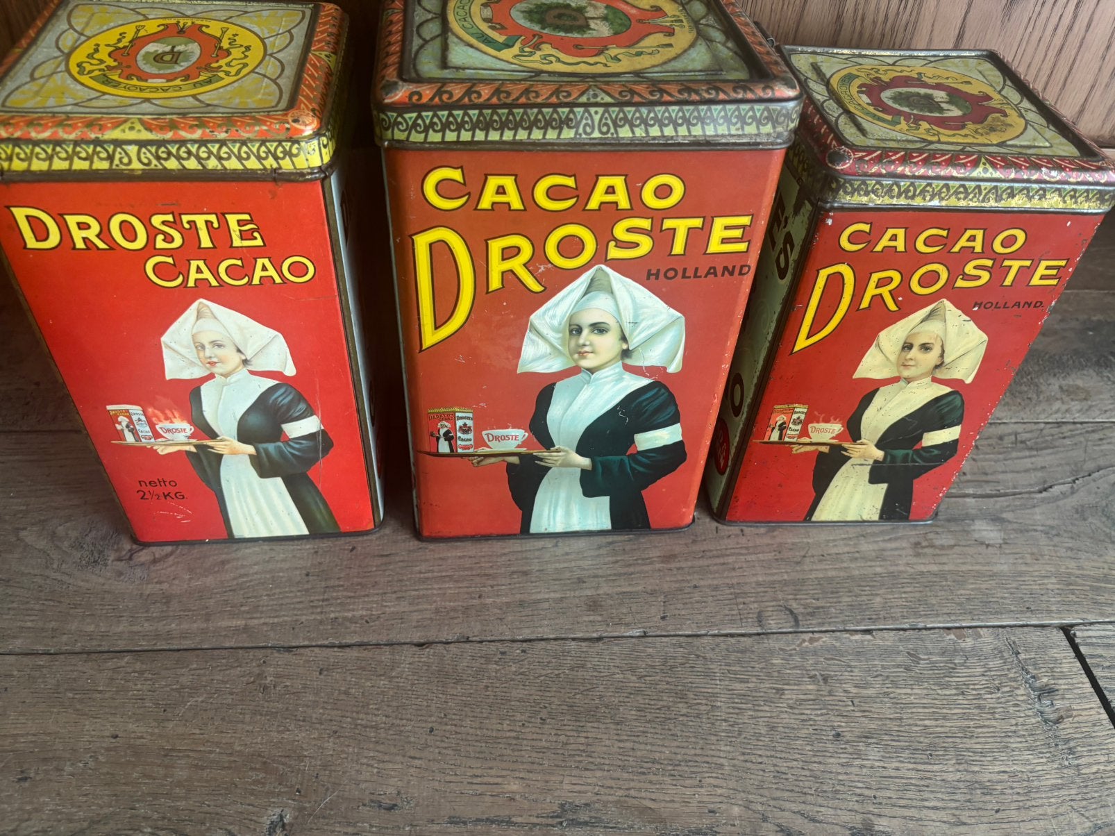 Vintage Droste Cacao 5kg Blik - Zeer Nette Staat, Ophalen of Verzenden, Zo goed als nieuw, Overige, Droste
