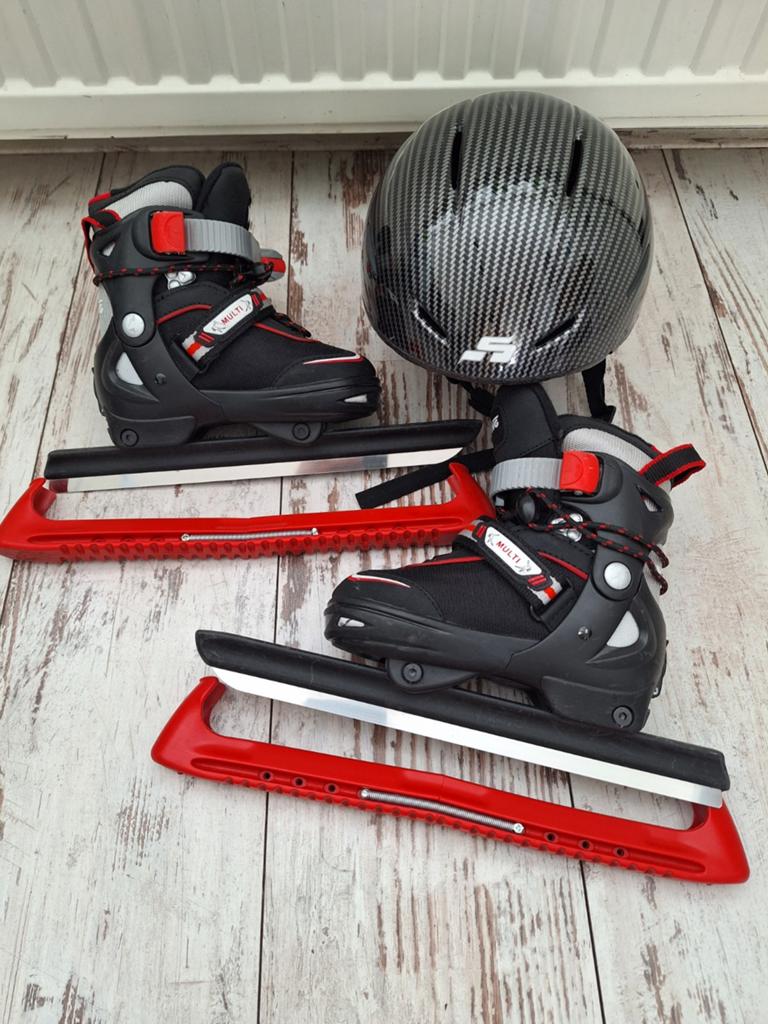3 dlg set: Viking combinoren (28-31) beschermers + helm, Sport en Fitness, Schaatsen, Ophalen of Verzenden, Gebruikt, Combinoren