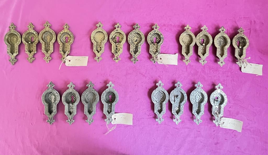 Antieke schuifdeurkommen, grepen, en suite , ensuite deuren, Ophalen of Verzenden