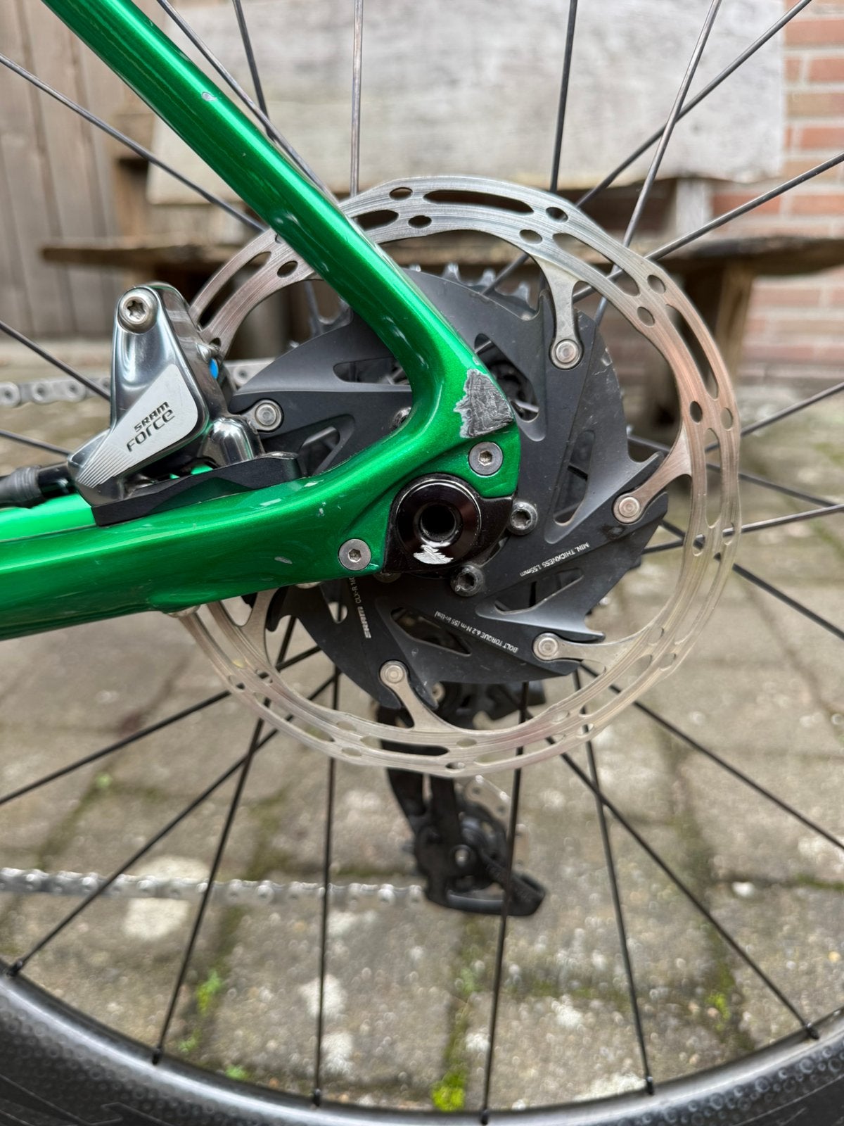 Foto 7 van Giovanni metalic groene racefiets (prorace),