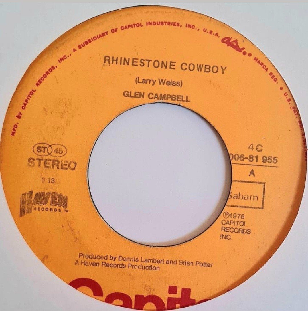 GLENN GAMPELL - RHINESTONE COWBOY, Ophalen of Verzenden, Gebruikt