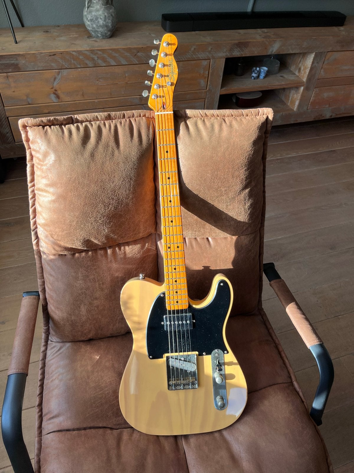 Squier Classic Vibe '50s Telecaster SH, Butterscotch Blonde, Ophalen, Zo goed als nieuw, Solid body, Fender