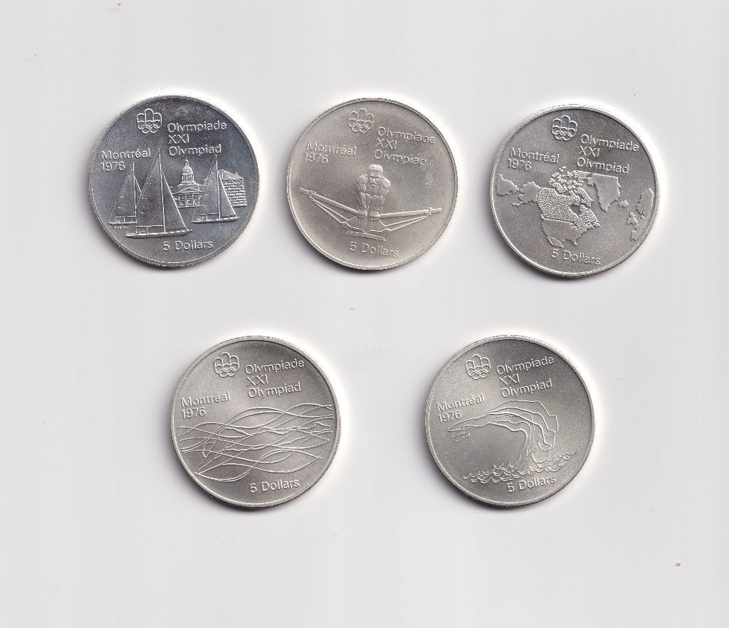 5x5 zilveren Dollar munt Canada montreal Sterling zilver #1, Ophalen of Verzenden, Zilver