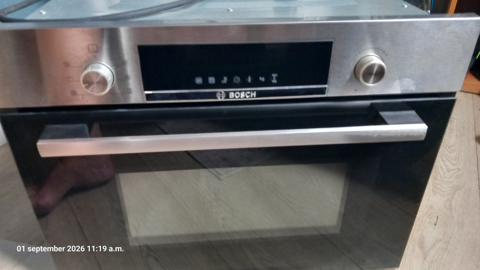Bosch Combi-oven met magnetronfunctie en hete lucht, Witgoed en Apparatuur, Ovens, 45 tot 50 cm, 60 cm of meer, Inbouw, Draaiplateau