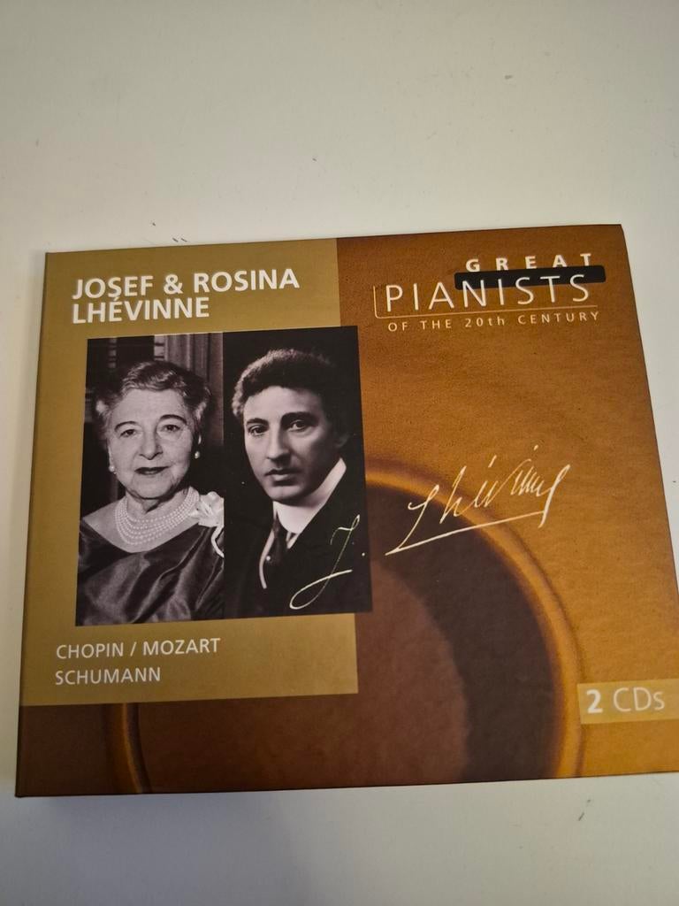 Great Pianists of the 20th Century Josef & Rosina Lhévinne, Ophalen of Verzenden