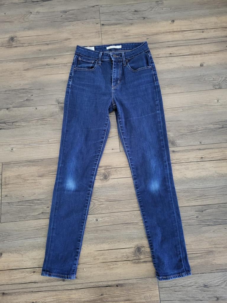 Levi's 721 High Rise Skinny Jeans - Maat W26, Blauw, Ophalen of Verzenden, W27 (confectie 34) of kleiner, Gedragen