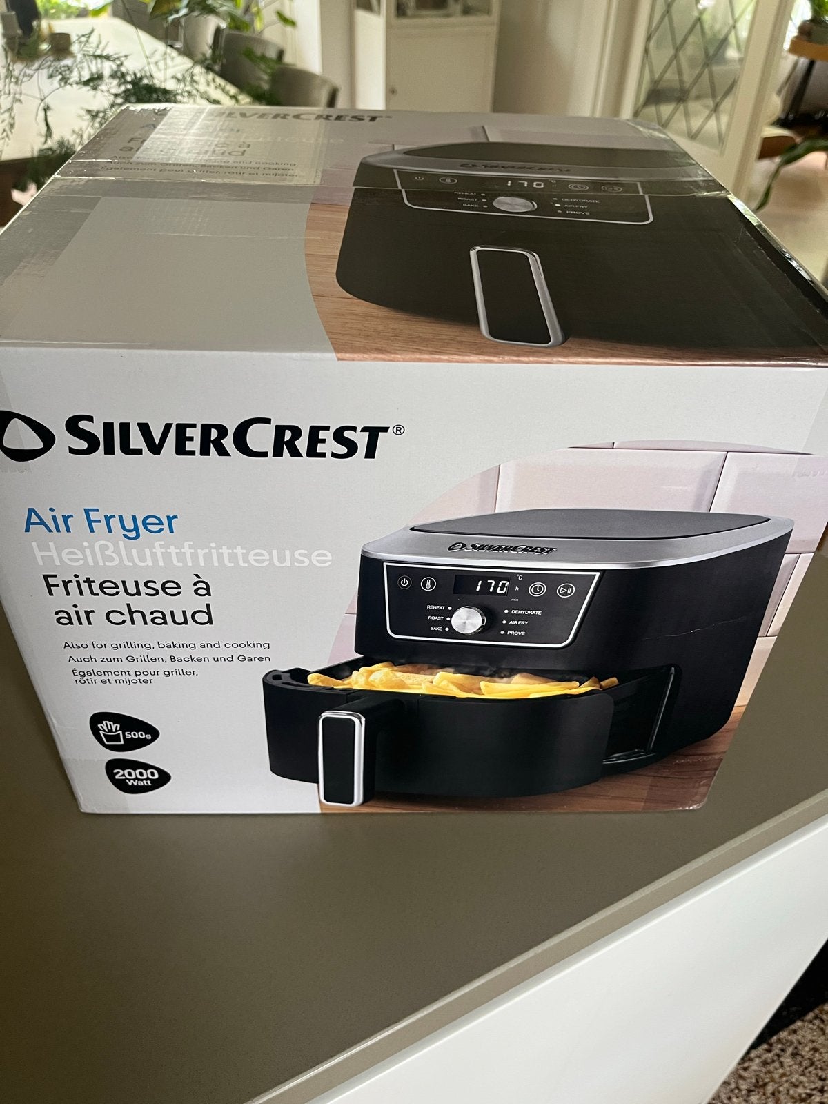 SilverCrest Air Fryer - Nieuw in doos, Minder dan 1 liter, Ophalen of Verzenden, Nieuw, Uitneembare binnenpan