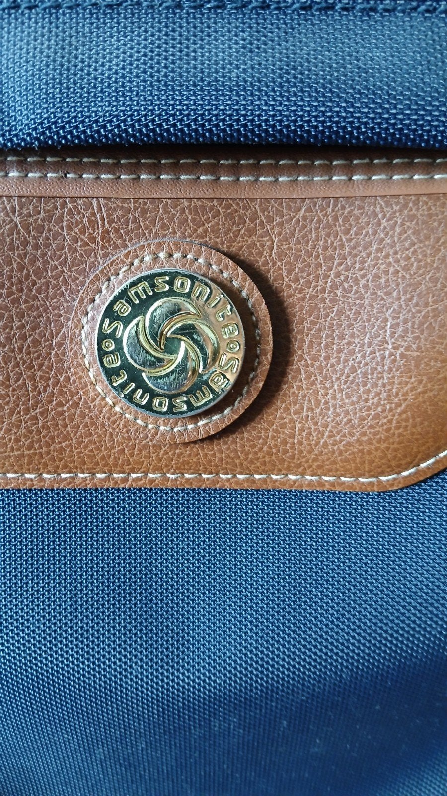 Samsonite Kledinghoes/Reistas - Blauw/Bruin, Sieraden, Tassen en Uiterlijk, 40 tot 60 cm, Blauw, 35 tot 55 cm, Minder dan 20 cm
