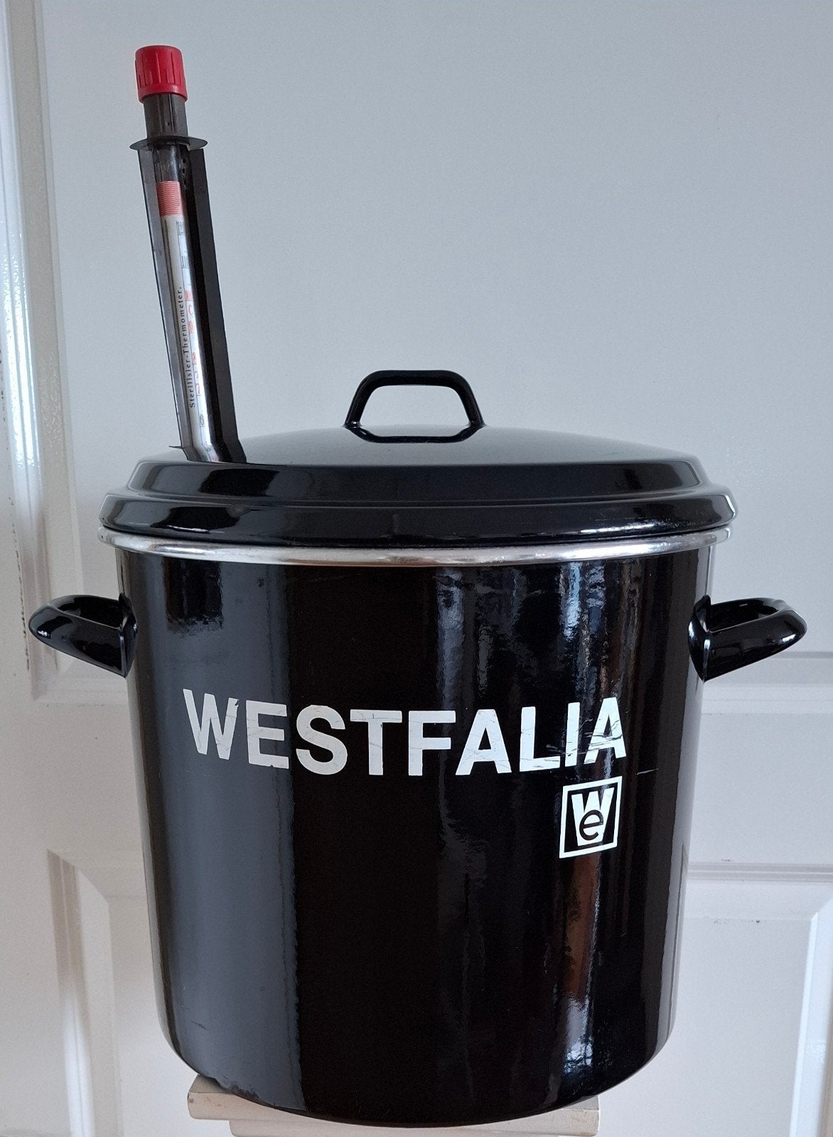 Westfalia Weckketel / Inmaakketel met Thermometer, Ophalen of Verzenden, Gebruikt, Overige materialen, Kookpan of Snelkookpan