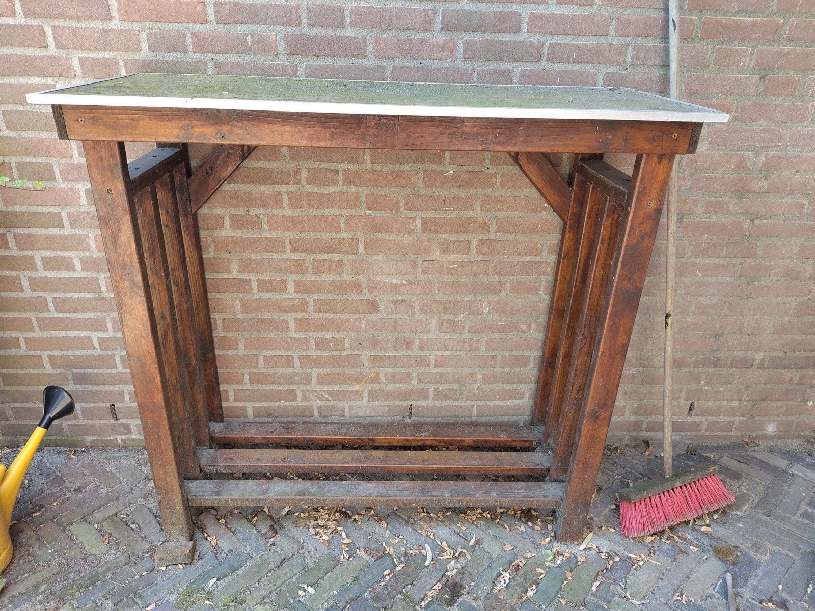 Houtopslag / Houtrek 120x125 cm, Tuin en Terras, Haardhout, Ophalen