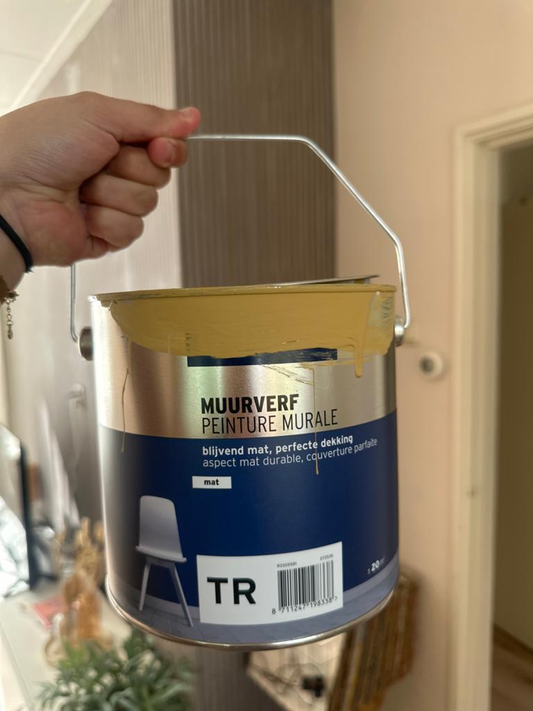 Gamma muurverf mat Honey Gold - ca. 1,25L (voor 10m2), Ophalen, Zo goed als nieuw