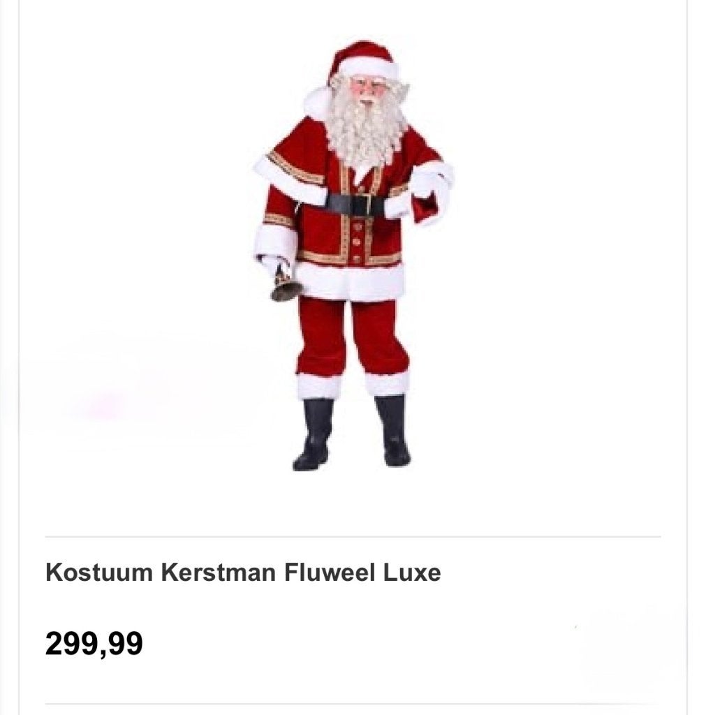 kerstman  pak, Ophalen of Verzenden, Zo goed als nieuw