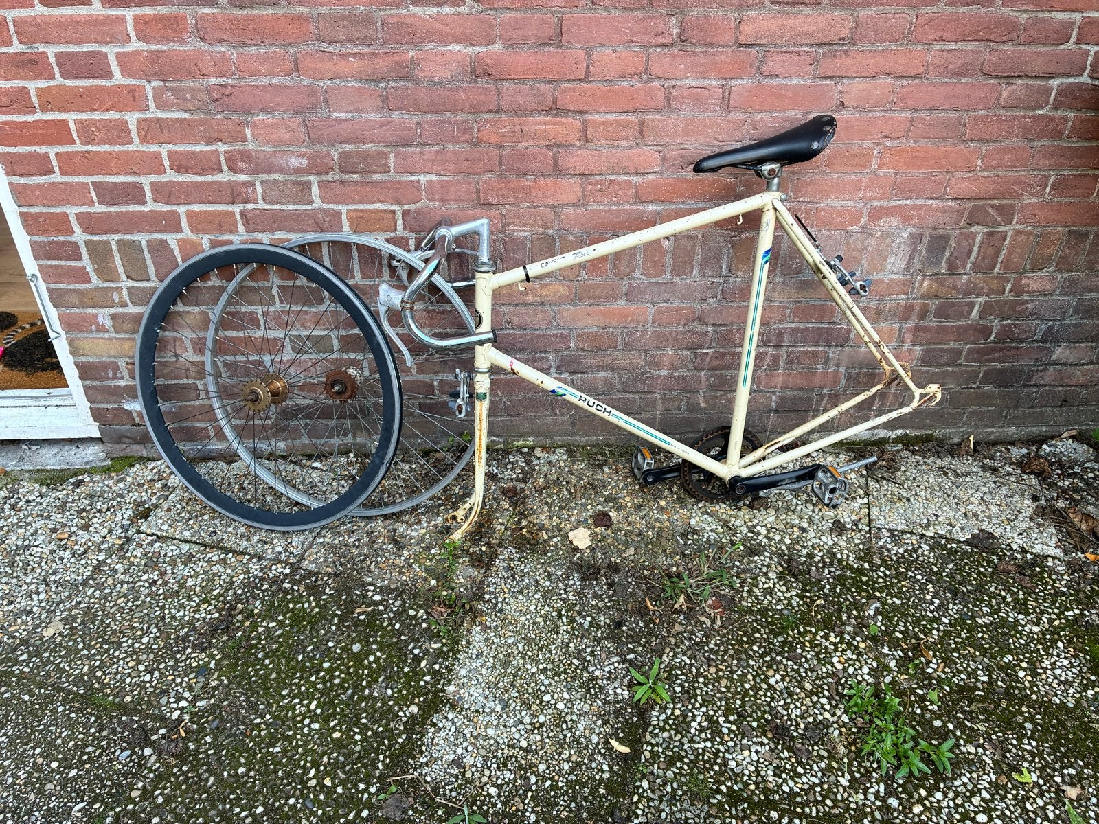 Puch Cavette racefiets frame 63cm, Fietsen en Brommers, Minder dan 10 versnellingen, Gebruikt, Staal, 61 tot 65 cm