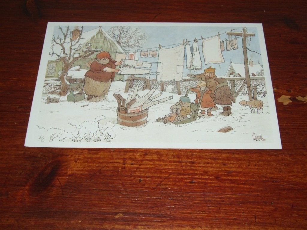 A13- Jan Sanders - "Bevroren broek", Verzamelen, 1960 tot 1980, Gebruikt, Verzenden, Prent