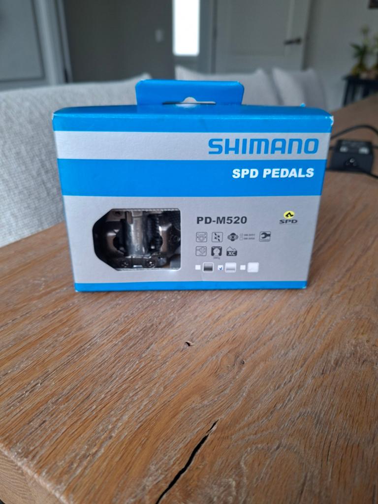 Shimano spd pedals PD-520, Fietsen en Brommers, Fietsonderdelen, Ophalen of Verzenden