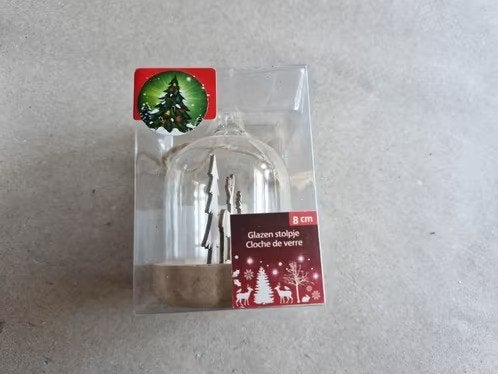 Kleine stolp 8cm met rendier en bomen h, Evora, Onbekend, Nieuw, Ophalen of Verzenden