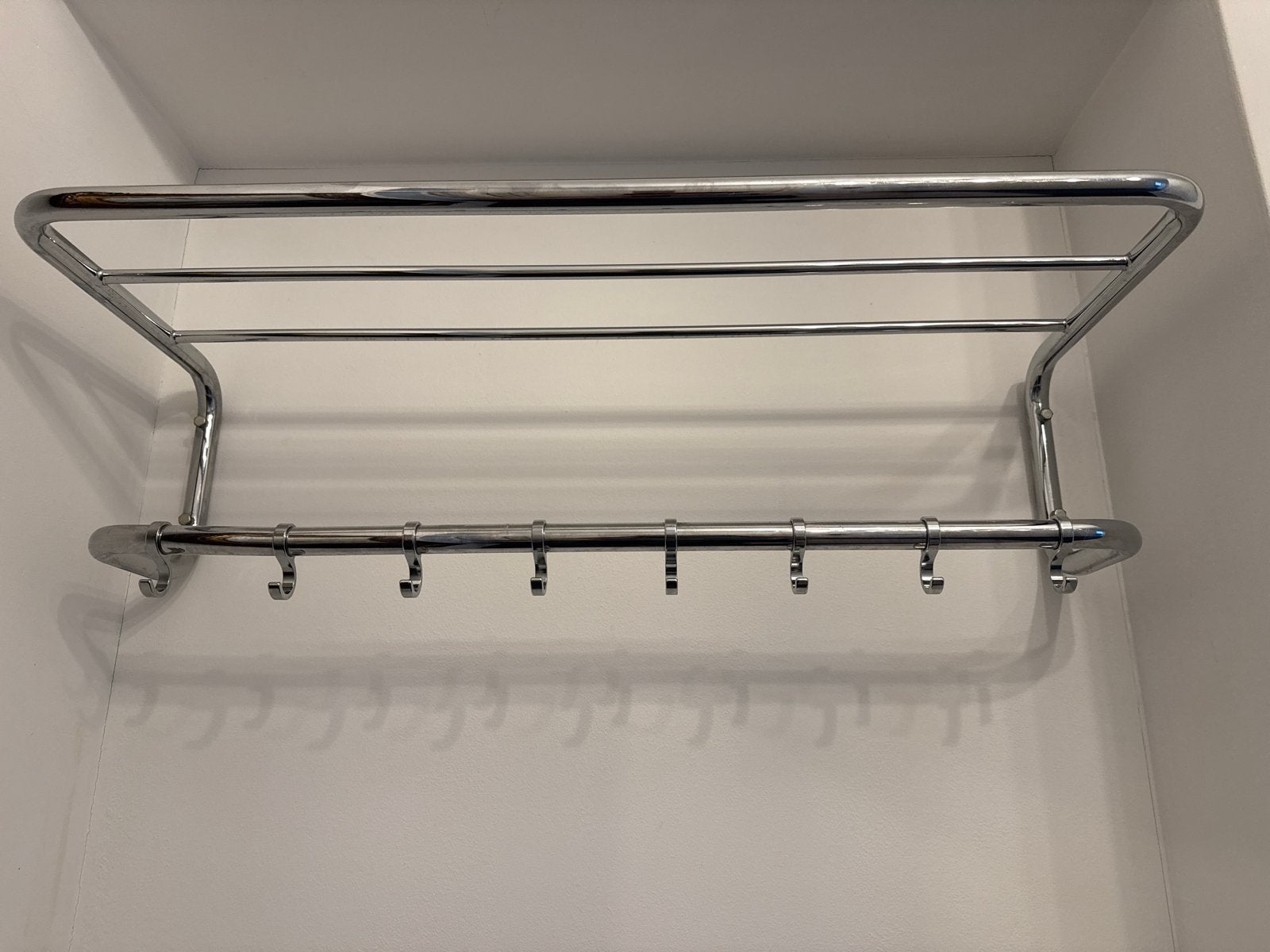 Dutch originals - Gispen 1012 - kapstok - 8 haken - 75 cm, Huis en Inrichting, Gebruikt, Minder dan 100 cm, Metaal, Ophalen