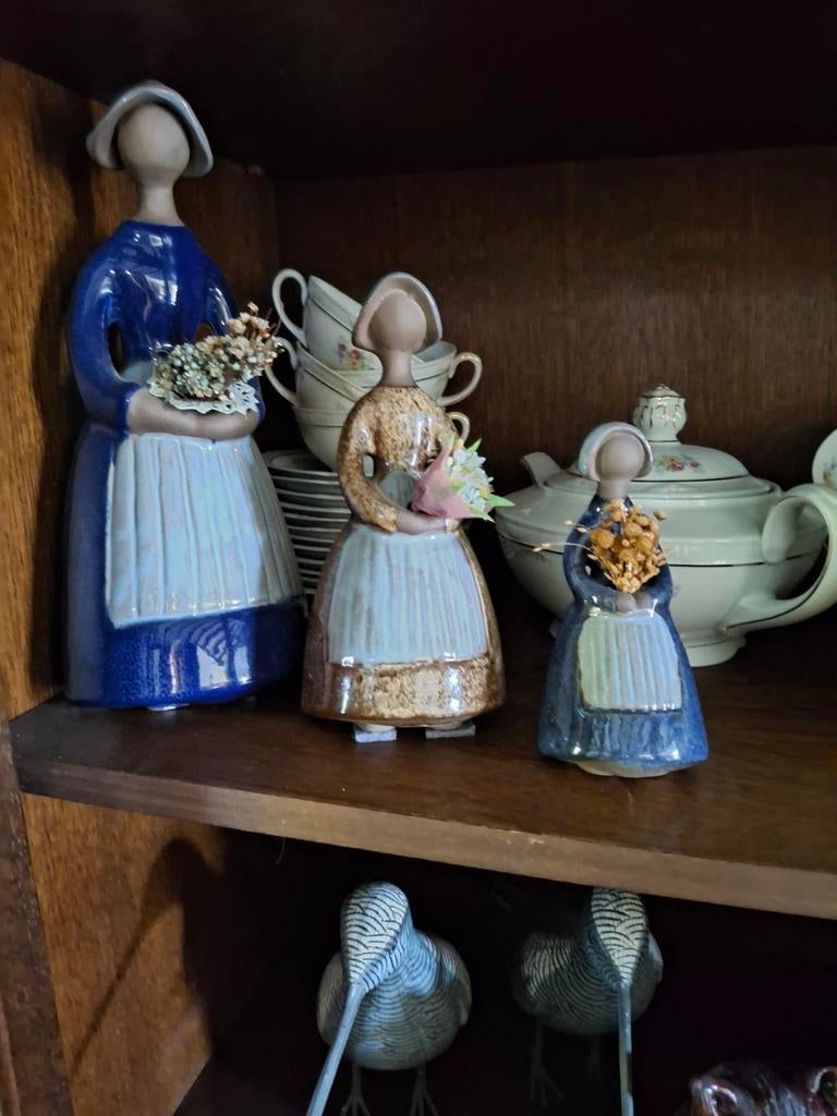 3 Jie Gantofta bloemenmeisjes beeldjes - perfecte staat, Ophalen of Verzenden