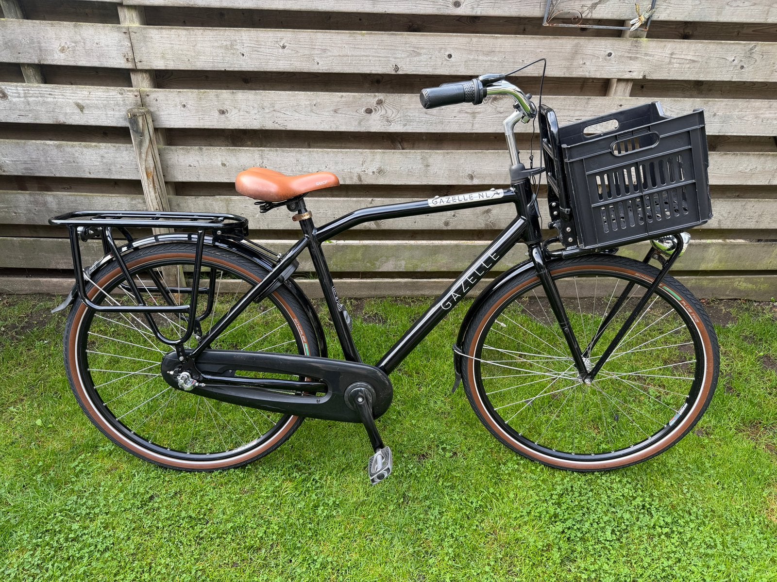 Nette gazelle heavyduty transportfiets h54 28 inch, Fietsen en Brommers, Terugtraprem, Versnellingen, Zo goed als nieuw, Ophalen