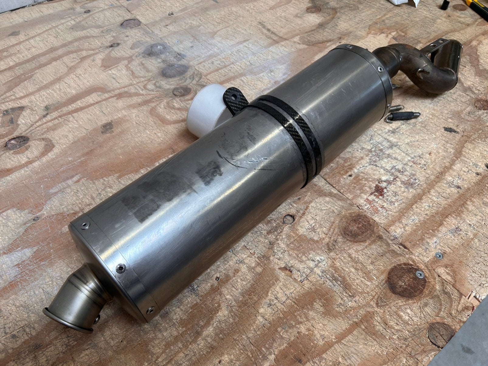 Honda XR650R  RVS Akrapovic Demper, Ophalen of Verzenden, Gebruikt