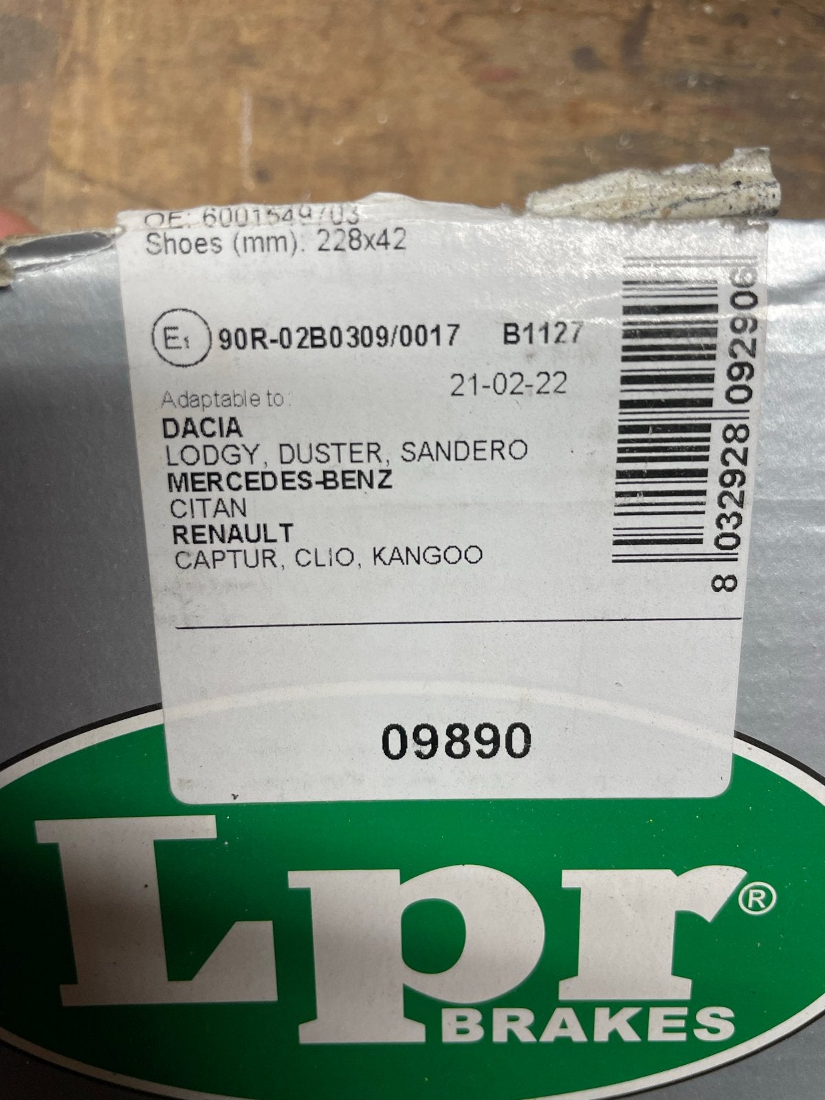 Nieuwe remschoenen LPR voor Dacia, Mercedes-Benz, Renault, Ophalen of Verzenden, Nieuw