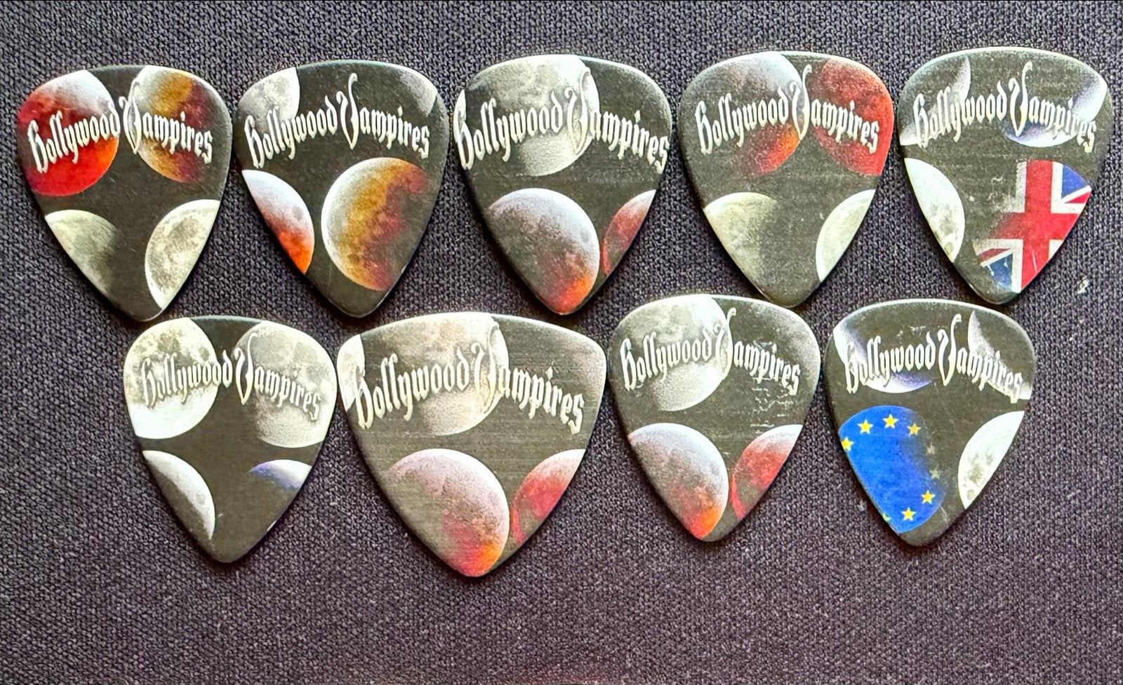 Hollywood Vampires Plectrum Set 2026 Tour 9 stuks, Verzamelen, Verzenden, Zo goed als nieuw, Overige typen