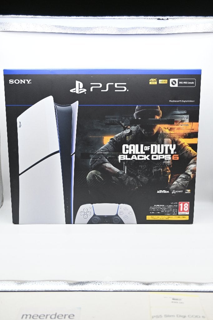 PS5 Slim Digitale Editie met Call of Duty Black Ops 6, Spelcomputers en Games, Games | Sony PlayStation 5, Online, Vanaf 18 jaar