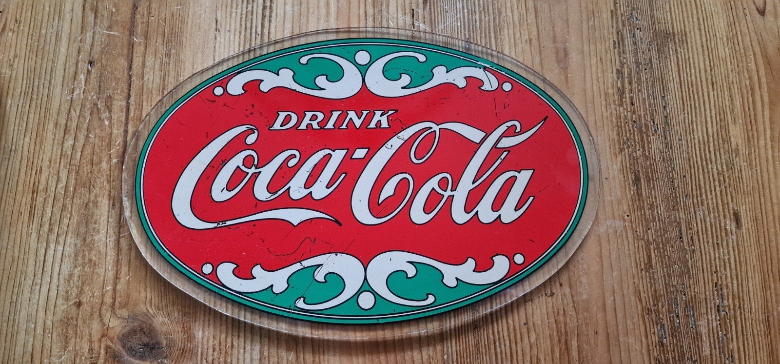 Vintage Coca-Cola glasplaat, Verzamelen, Ophalen