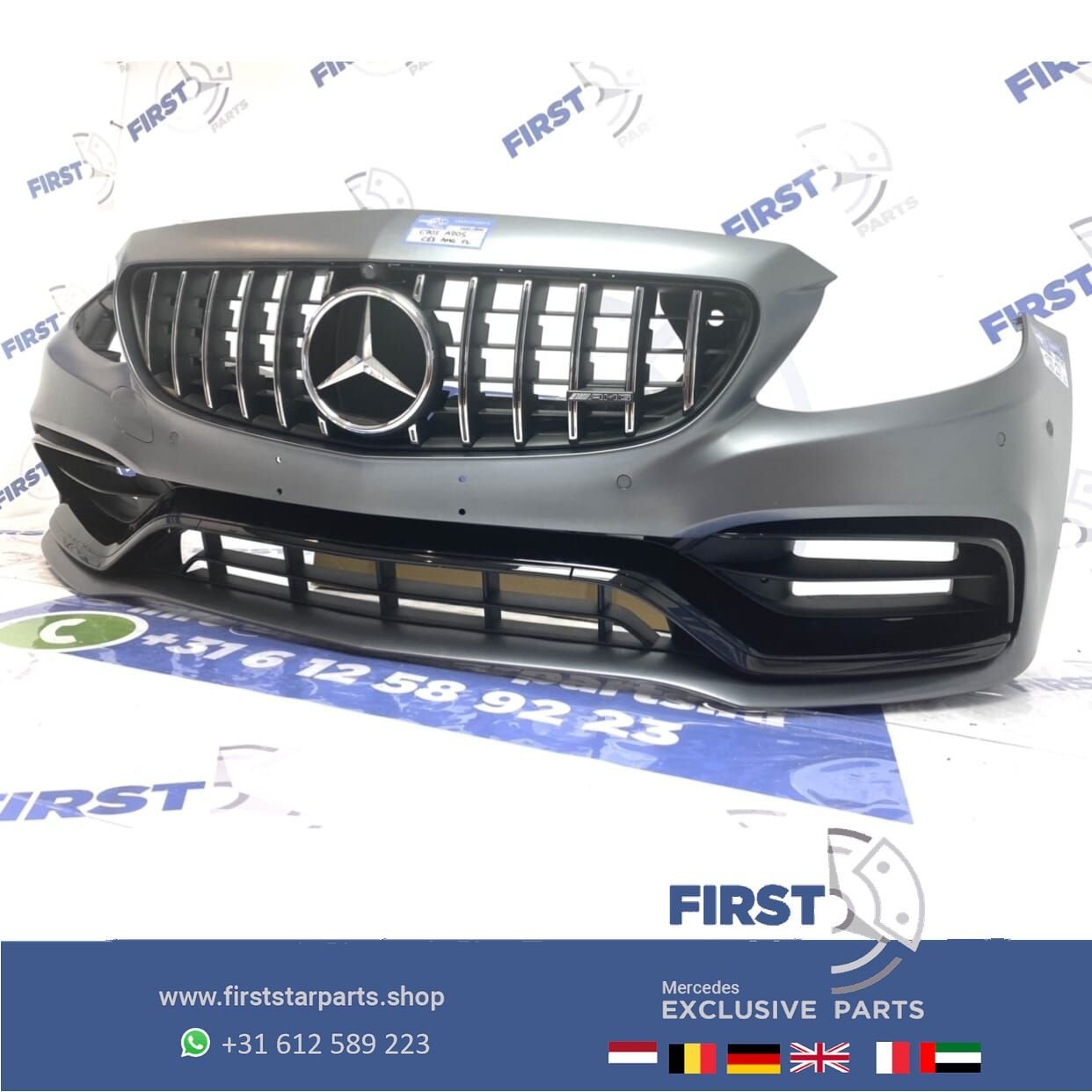 C205 C63 AMG FACELIFT VOORBUMPER COMPLEET Mercedes C Klasse, Gebruikt, -, Voor, Ophalen of Verzenden