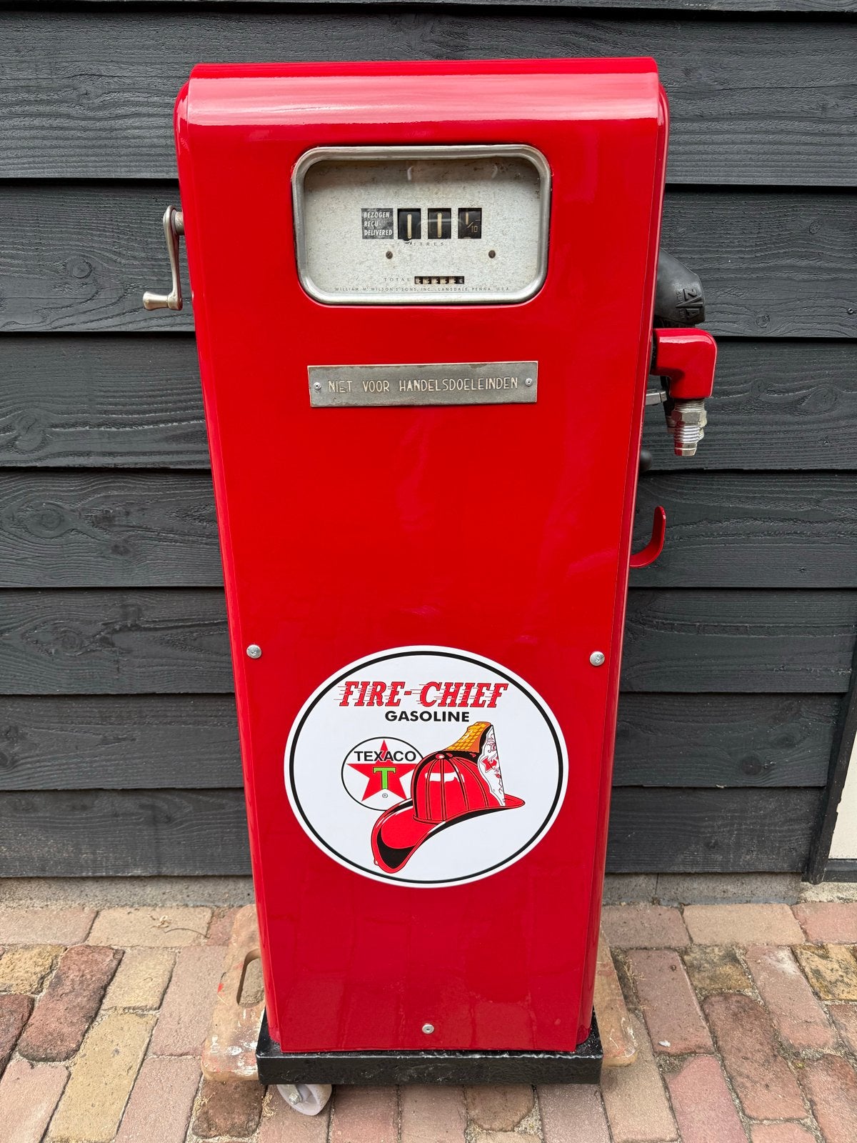 Gerestaureerde Gasboy Model 100 "Fire Chief" Benzinepomp, Verzamelen, Automaten | Overige, Ophalen, Nieuw