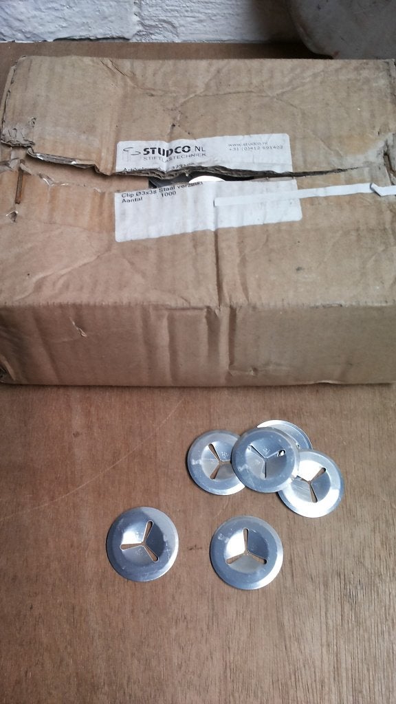 Studco clips stiftlassen 38mm, Verzenden, Nieuw