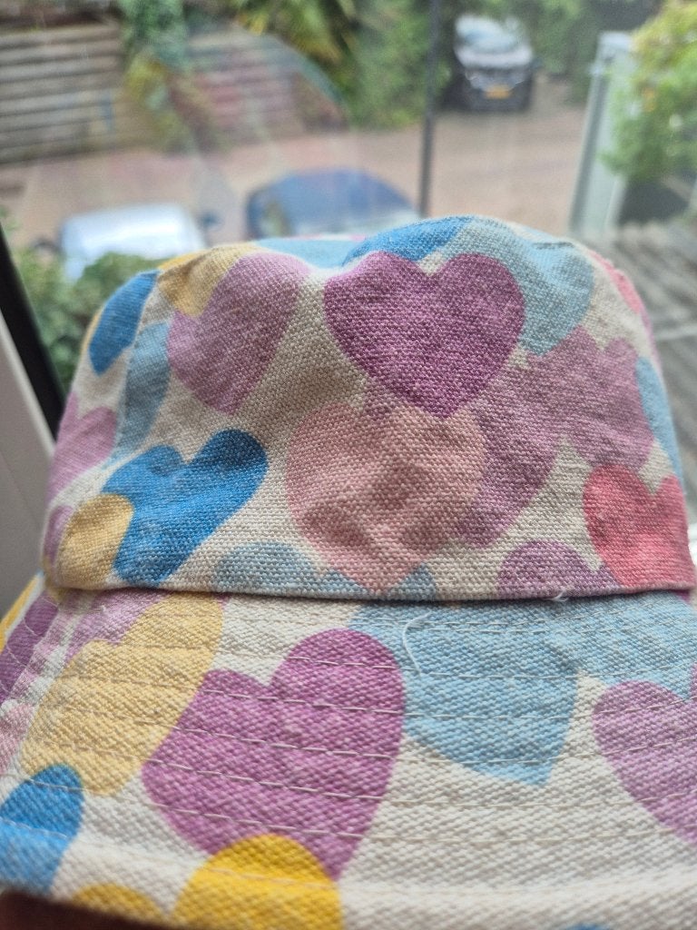 Zonnehoedje kind Hema, Meisje, Hoed, Ophalen of Verzenden, Zo goed als nieuw
