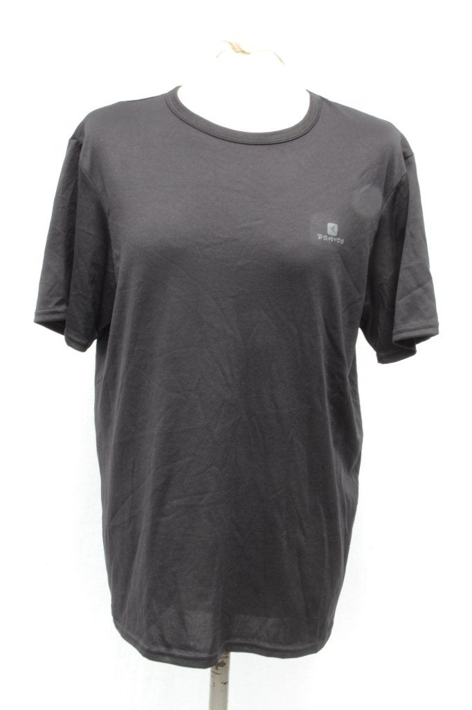 Zwart heren sport t-shirt.Mt L.Merk Decathlon, Maat 52/54 (L), ., Zwart, Ophalen of Verzenden